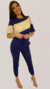 Conjunto Feminino Canelado Bicolor