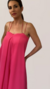 Macacão Pantalona Alças Finas Pink na internet