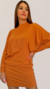 Vestido Canelado Manga Ampla - LE PORTER