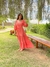 Vestido Longo 1/2 Manga Coral - loja online