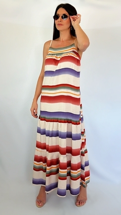 Vestido Longo Listra Colors
