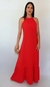 Vestido frente Única Longo