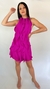 Vestido Curto Babado Frontal