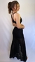 Vestido Longo Renda Vazado Preto - comprar online
