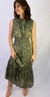 Vestido Crepe Longo Lastex Verde - LE PORTER