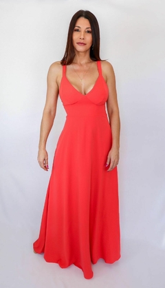 Vestido Longo Costas Tricê