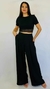 Cropped Barrado Renda - comprar online