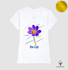 Camiseta Feminina Algodão Peruano Estampa Flor - comprar online