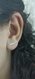 Brinco Ear Cuff com 6 Micro Zircônias Redondas Cristal - comprar online