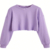 Cropped Manga Longa Moletinho - comprar online