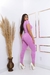 Conjunto Feminino Canelado 3D – Calça Slim + Cropped de Manga Longa - loja online