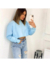 Cropped Manga Longa Moletinho - comprar online