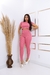 Conjunto Feminino Canelado 3D – Calça Slim + Cropped de Manga Longa - loja online