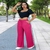 Calça Pantalona em Viscolinho.