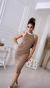 Vestido Feminino Ribana Canelado - loja online