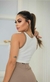 Conjunto bella Saia Mid com Cropped regata Ribana