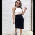 Conjunto bella Saia Mid com Cropped regata Ribana - Trazendo Modas
