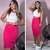 Conjunto bella Saia Mid com Cropped regata Ribana