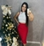 Conjunto bella Saia Mid com Cropped regata Ribana