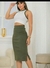 Conjunto bella Saia Mid com Cropped regata Ribana - comprar online