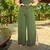 Calça Pantalona Em Duna Com Fenda - loja online