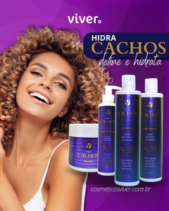 Kit 04 produtos tratamento capilar Hidra Cachos da Cosméticos Viver+ - comprar online