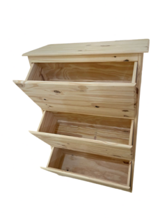 Botinero de pino x 3 puertas - comprar online
