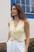 Colete Celma Amarelo Manteiga - comprar online