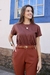 T-Shirt Nayra Marrom - comprar online