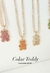 COLAR TEDDY CRAVEJADO ZIRCÔNIAS BANHO DE OURO - comprar online
