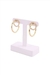 BRINCO ARGOLA C/ DETALHE EM STRASS BANHO DE OURO - comprar online
