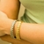 BRACELETE FOLHAS BANHO DE OURO