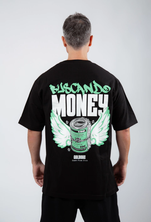 Remera Money Oversize T - Black Knight