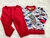 Conjunto Dino Rojo