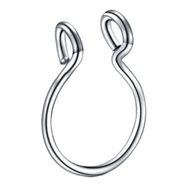 Par de Piercing Fake de Nariz Septo em Aço Inox