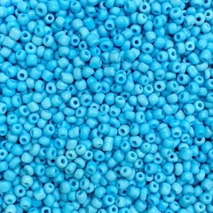 Miçanga núm. 6/0 - 50g (Azul Claro Leitoso)