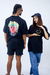 CAMISETA OVERSIZED PRETA | O AMOR CURA - TYPE CLOTH