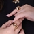 Anel Dourado Liso Luxo n.20
