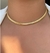 Colar De Malha Dourado 40cm