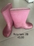 Galocha rosa com gliter