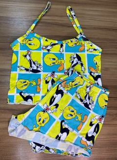 Pijama Cropped Piu-Piu