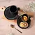 Set taza y plato te/café black 230ml