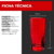 Conjunto de Copos Texas Vermelho 320 ML 6 peças Praticsa - comprar online