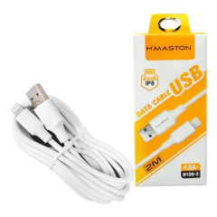 Cabo Carregador Lighting USB 2M Compatível Iphone H'maston