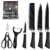 Kit Facas Utensílios de Cozinha Preto 6 Peças