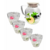 KIt 1 Chaleira de Vidro 1.75L e 4 Copos com 350ML
