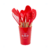 Kit 12 Utensílios De Cozinha Silicone com Cabo de Madeira na internet