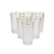 Jogo de 6 Copos Imperial Style – Borda Dourada 350ml Gamma na internet