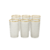 Jogo de 6 Copos Imperial Style – Borda Dourada 350ml Gamma - loja online