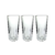 Conjunto com 3 Copos Altos Ayla 330ml em Vidro Transparente